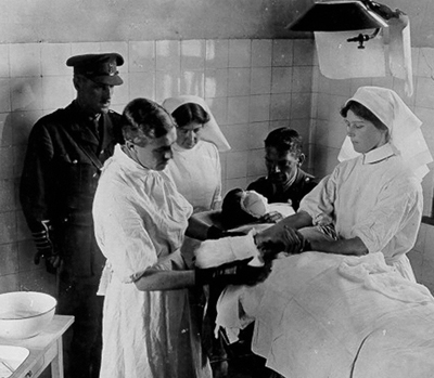 WWI Hospital Scene